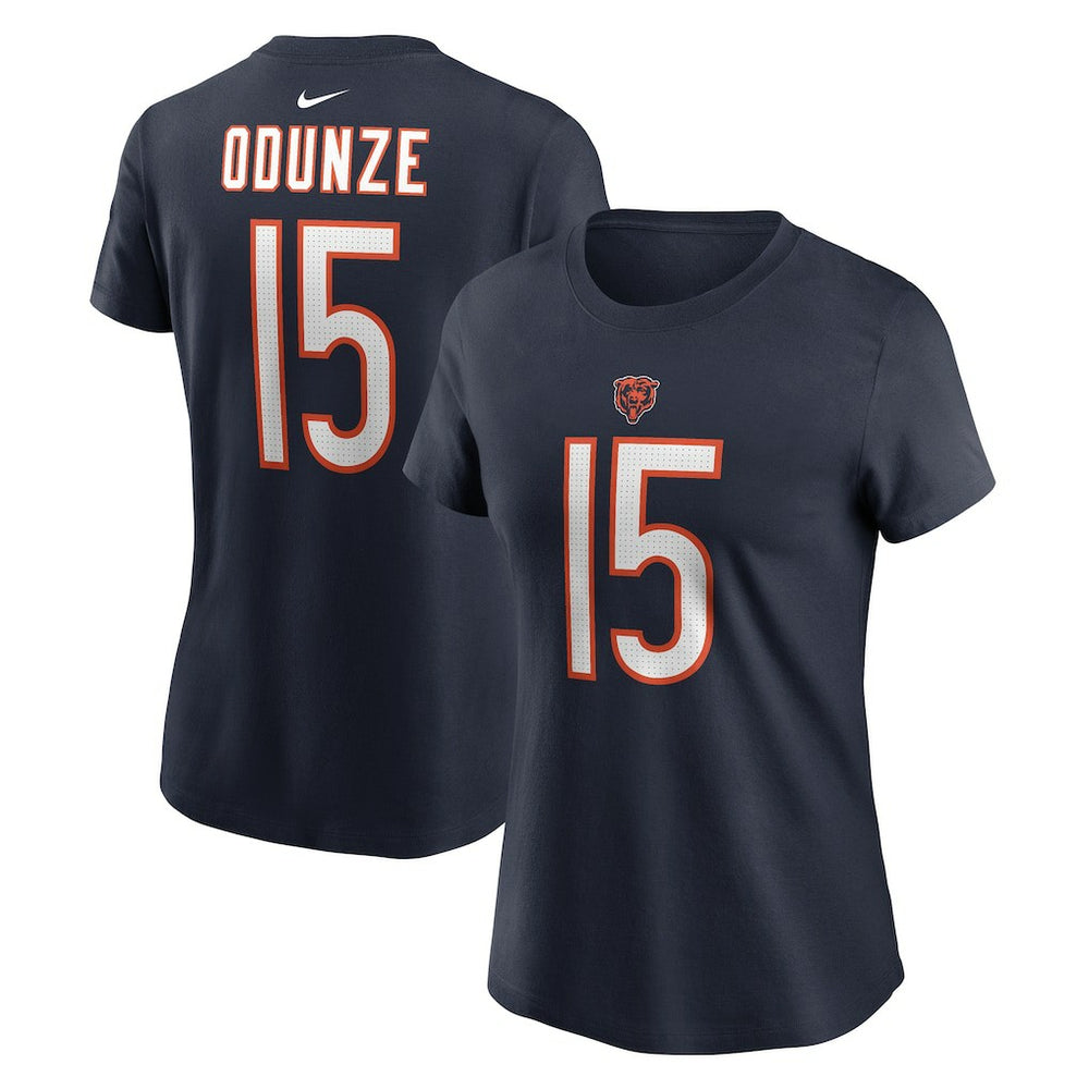 Rome Odunze Chicago Bears Women's Name & Number T-Shirt - Navy on sale