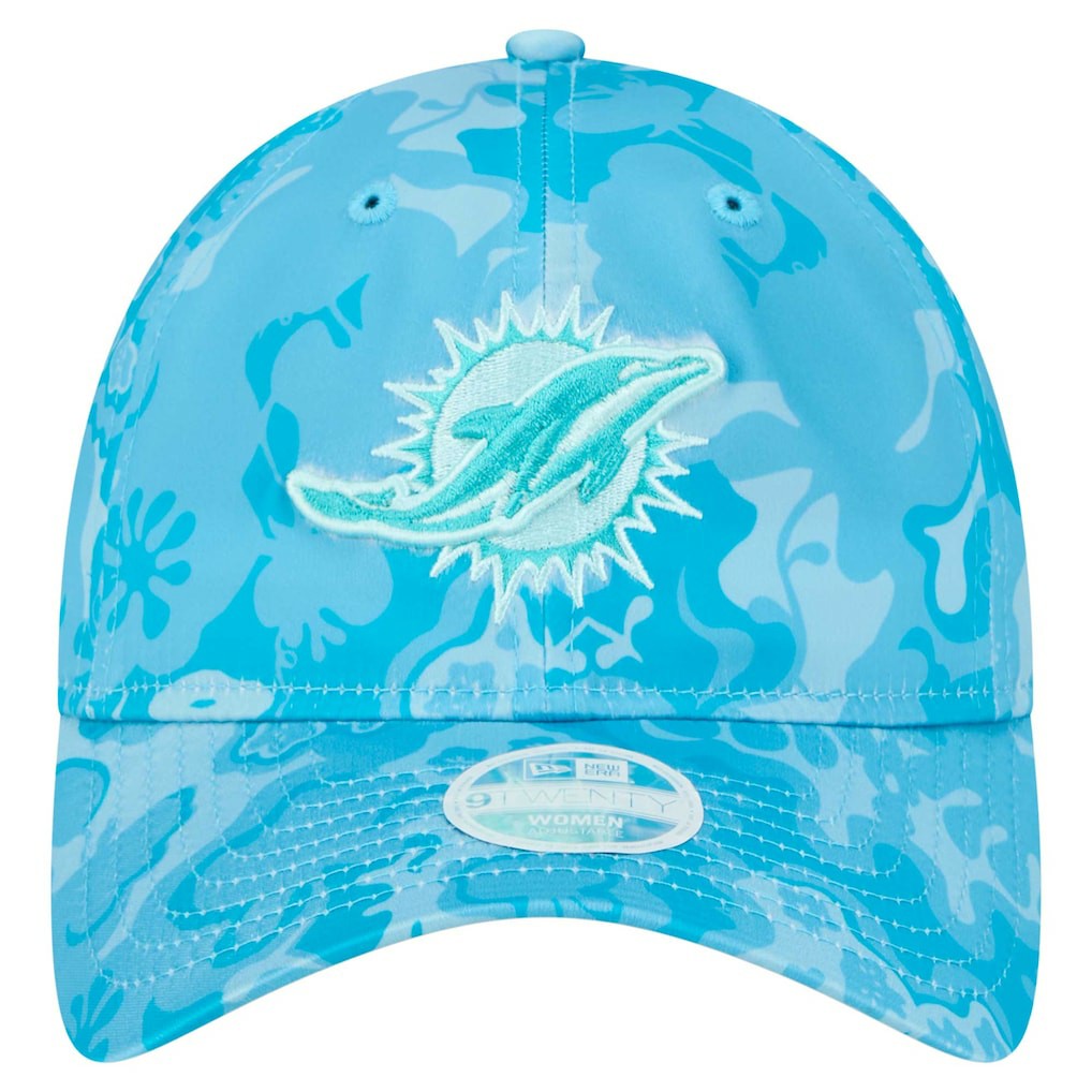 Miami Dolphins New Era Women's Trippy 9TWENTY Adjustable Hat - Aqua on sale