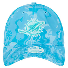 Miami Dolphins New Era Women's Trippy 9TWENTY Adjustable Hat - Aqua on sale