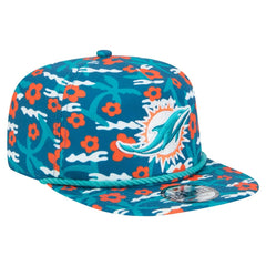 Miami Dolphins New Era Wakey Wakey Golfer Snapback Hat - Aqua on sale