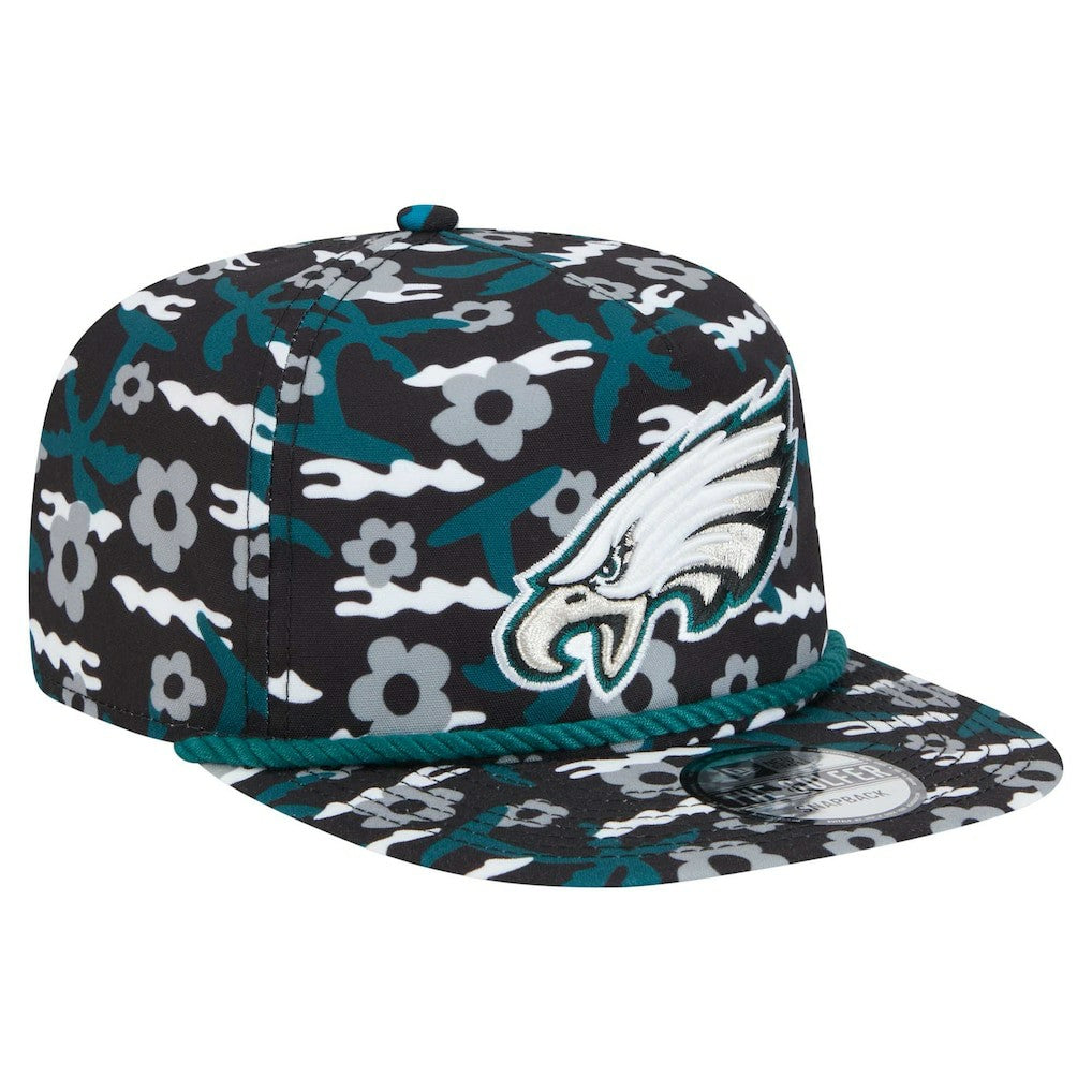 Philadelphia Eagles New Era Wakey Wakey Golfer Snapback Hat - Black on sale