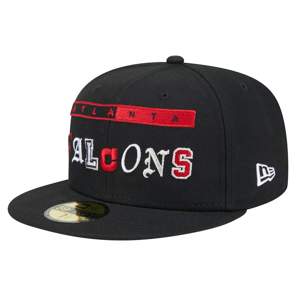Atlanta Falcons New Era Ransom 59FIFTY Fitted Hat - Black discount