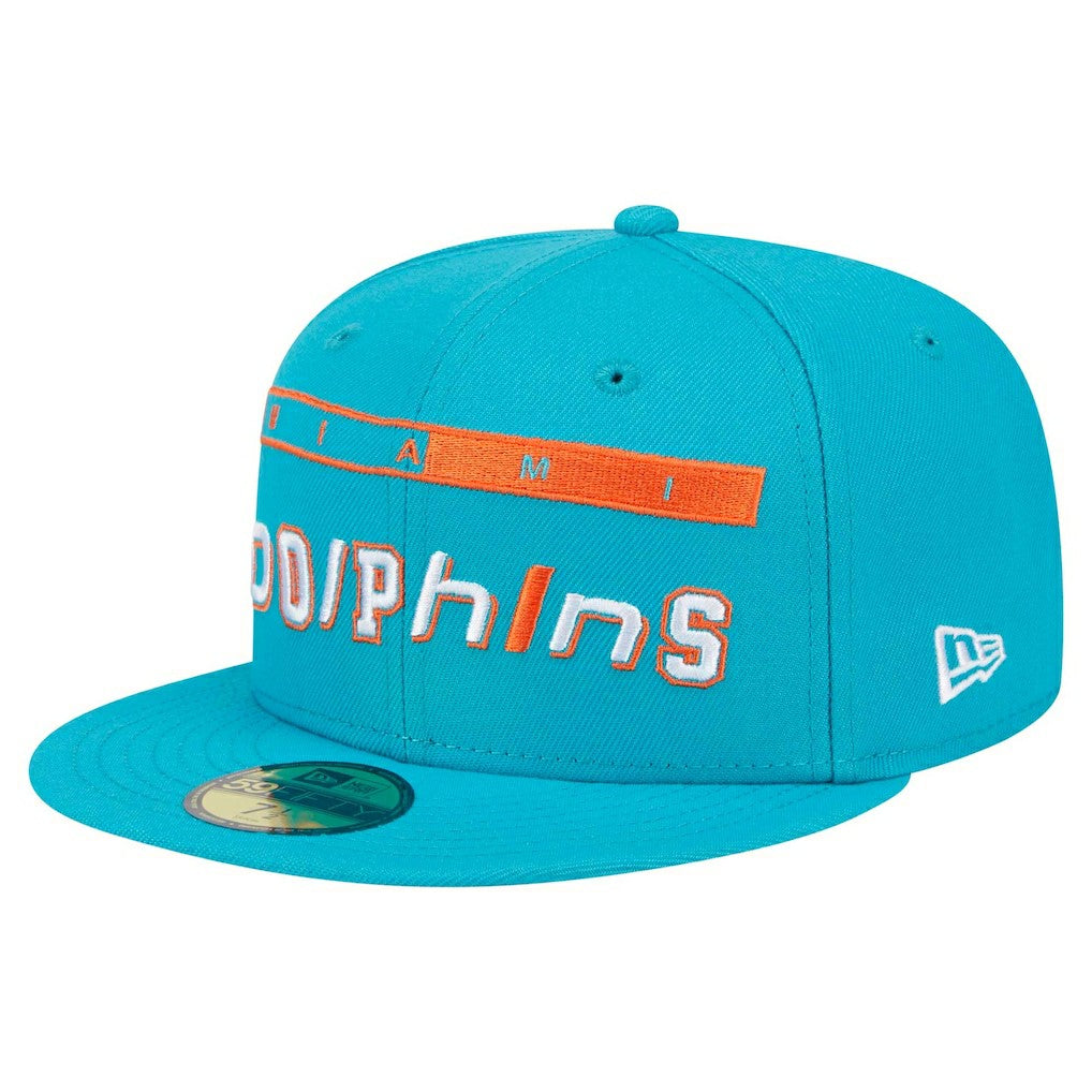 Miami Dolphins New Era Ransom 59FIFTY Fitted Hat - Aqua for sale