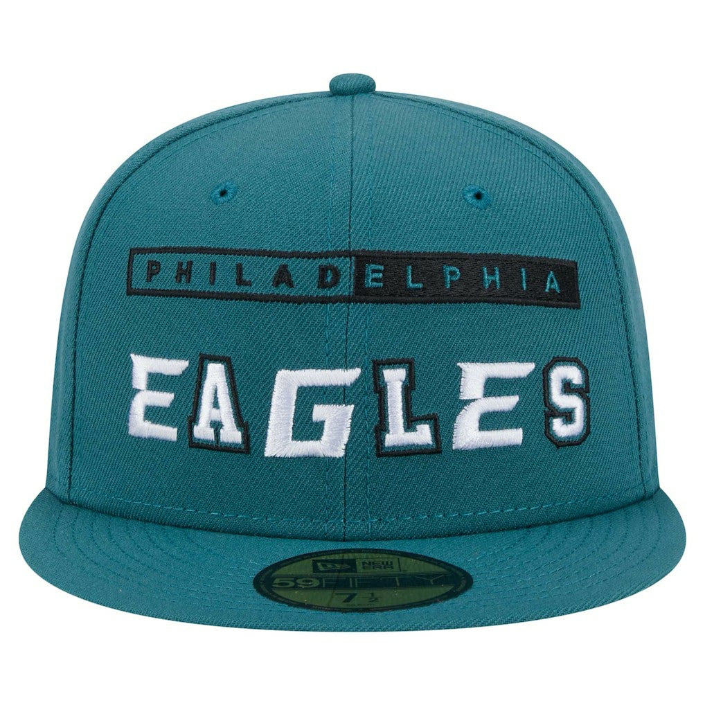 Philadelphia Eagles New Era Ransom 59FIFTY Fitted Hat - Midnight Green discount