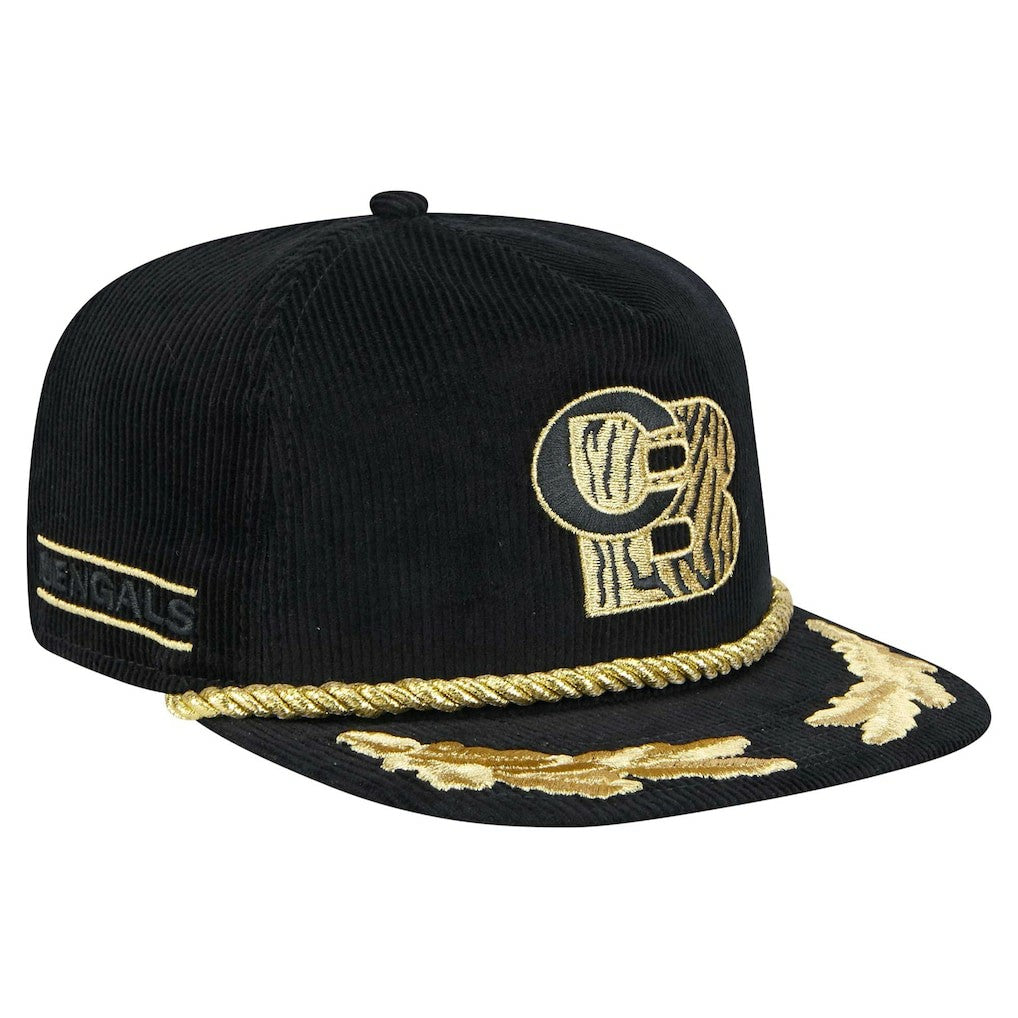 Cincinnati Bengals New Era City Originals Corduroy Skipper Golfer Snapback Hat - Black sale