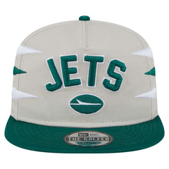 New York Jets New Era Athletic Golfer Snapback Hat - Stone/Green on sale