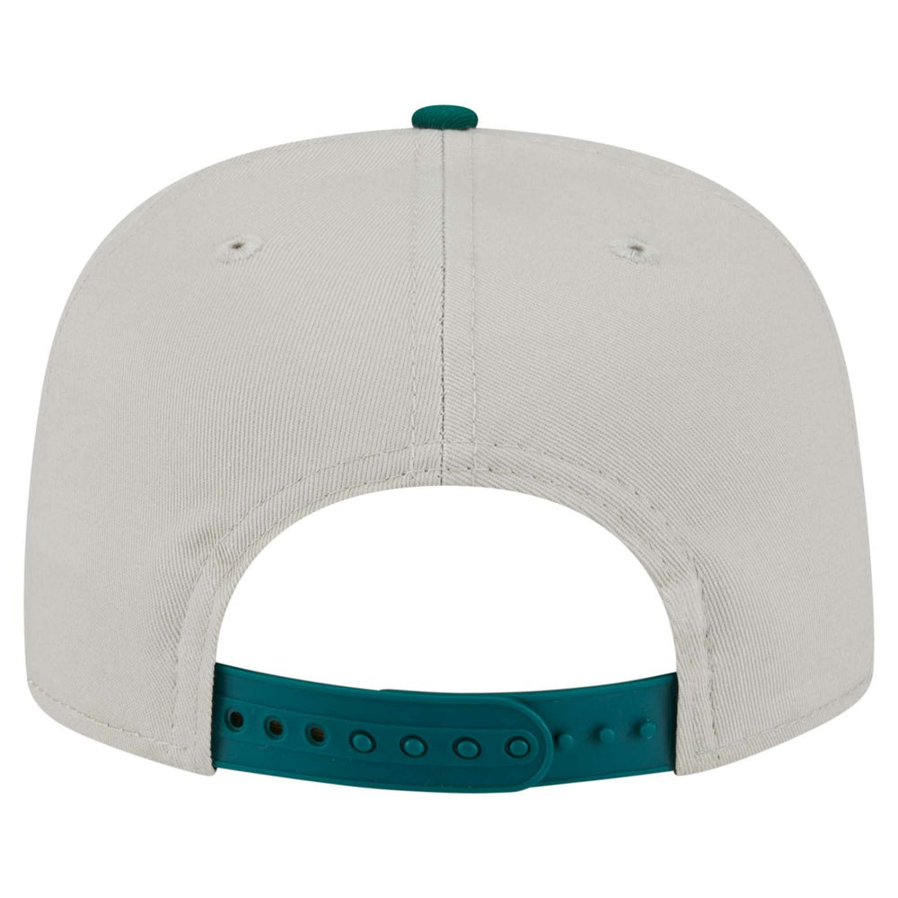 New York Jets New Era Athletic Golfer Snapback Hat - Stone/Green on sale