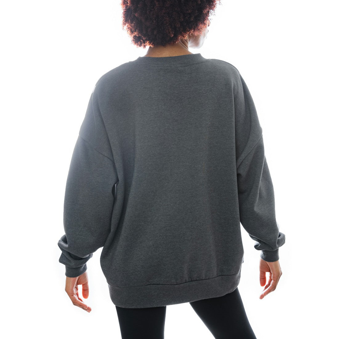 Houston Texans Gameday Couture Women's Oversized Long Weekend Premium Fleece Drop Shoulder Pullover Sweatshirt - Charcoal sale