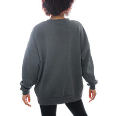 Houston Texans Gameday Couture Women's Oversized Long Weekend Premium Fleece Drop Shoulder Pullover Sweatshirt - Charcoal sale