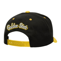 Golden State Warriors Backside Script Two-Tone Pro Crown Adjustable Hat sale - Black/Gold cheap