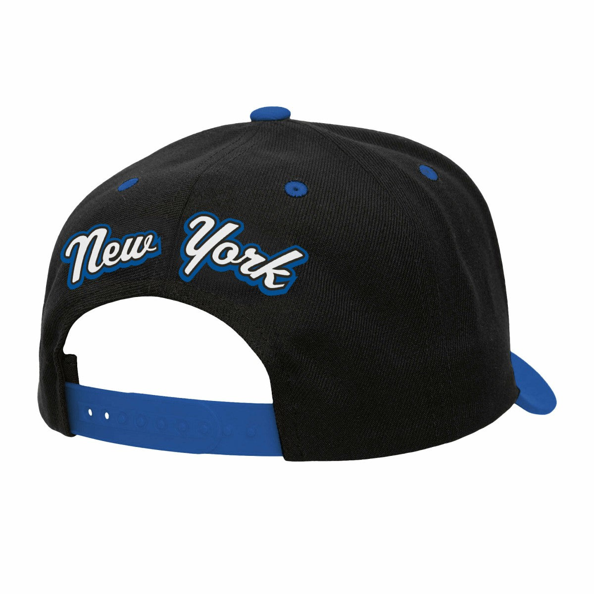 New York Knicks Backside Script 2-Tone Pro Crown Adjustable Hat - Black/Blue on sale