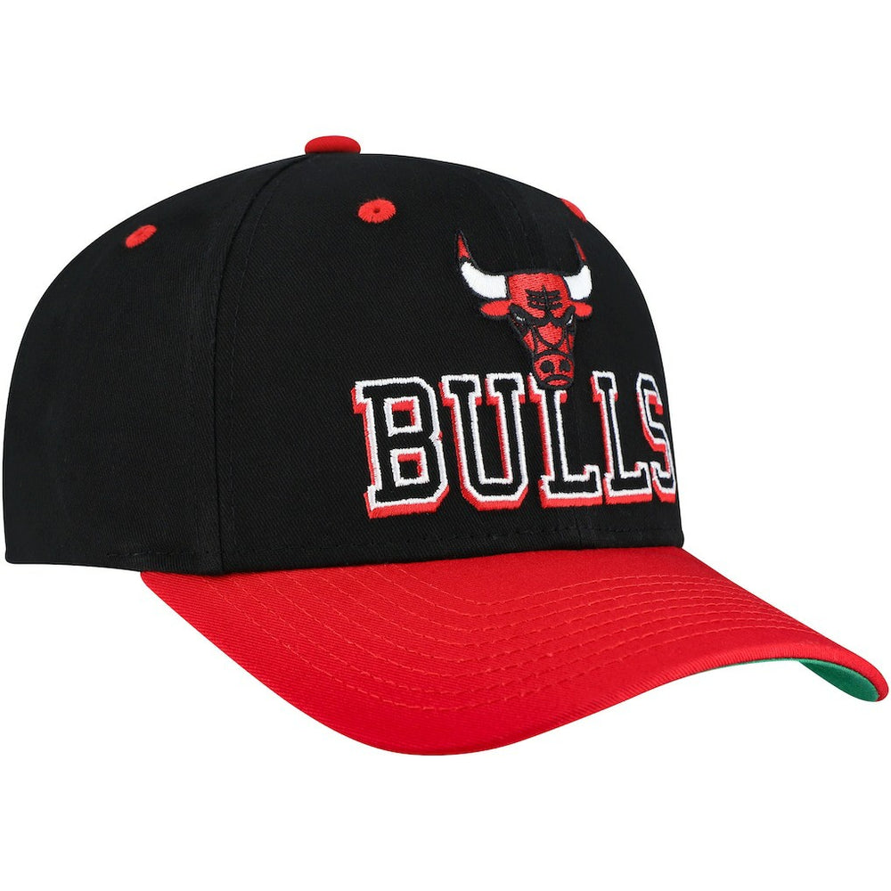 Chicago Bulls Backside Script 2-Tone Pro Crown Adjustable Hat - Black/Red discount