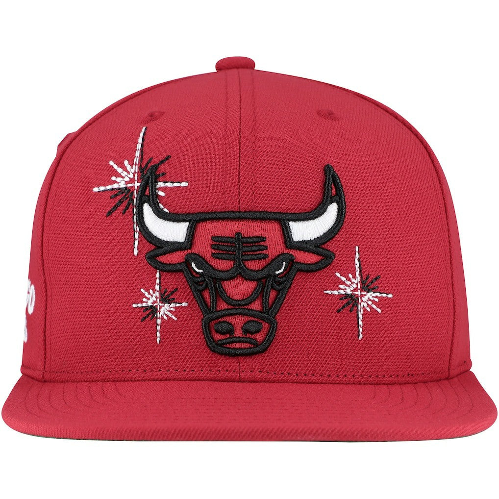 Chicago Bulls Starlight Snapback Hat - Red on sale