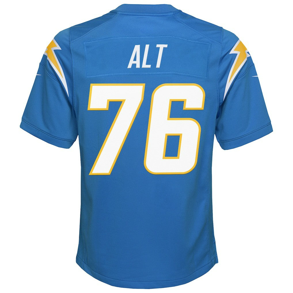 Joe Alt Los Angeles Chargers Youth Game Jersey - Powder Blue sale