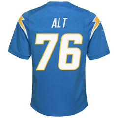 Joe Alt Los Angeles Chargers Youth Game Jersey - Powder Blue sale