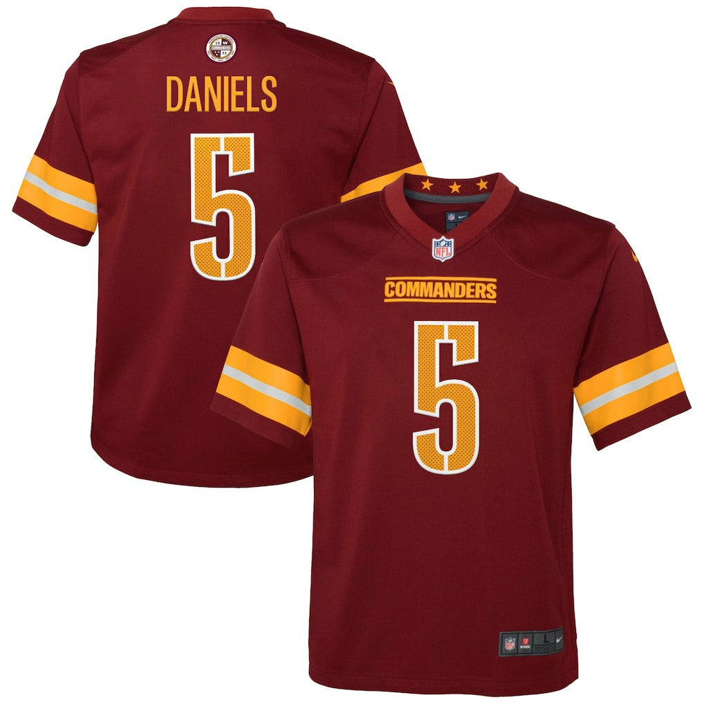Jayden Daniels Washington Commanders Youth Game Jersey - Burgundy on sale