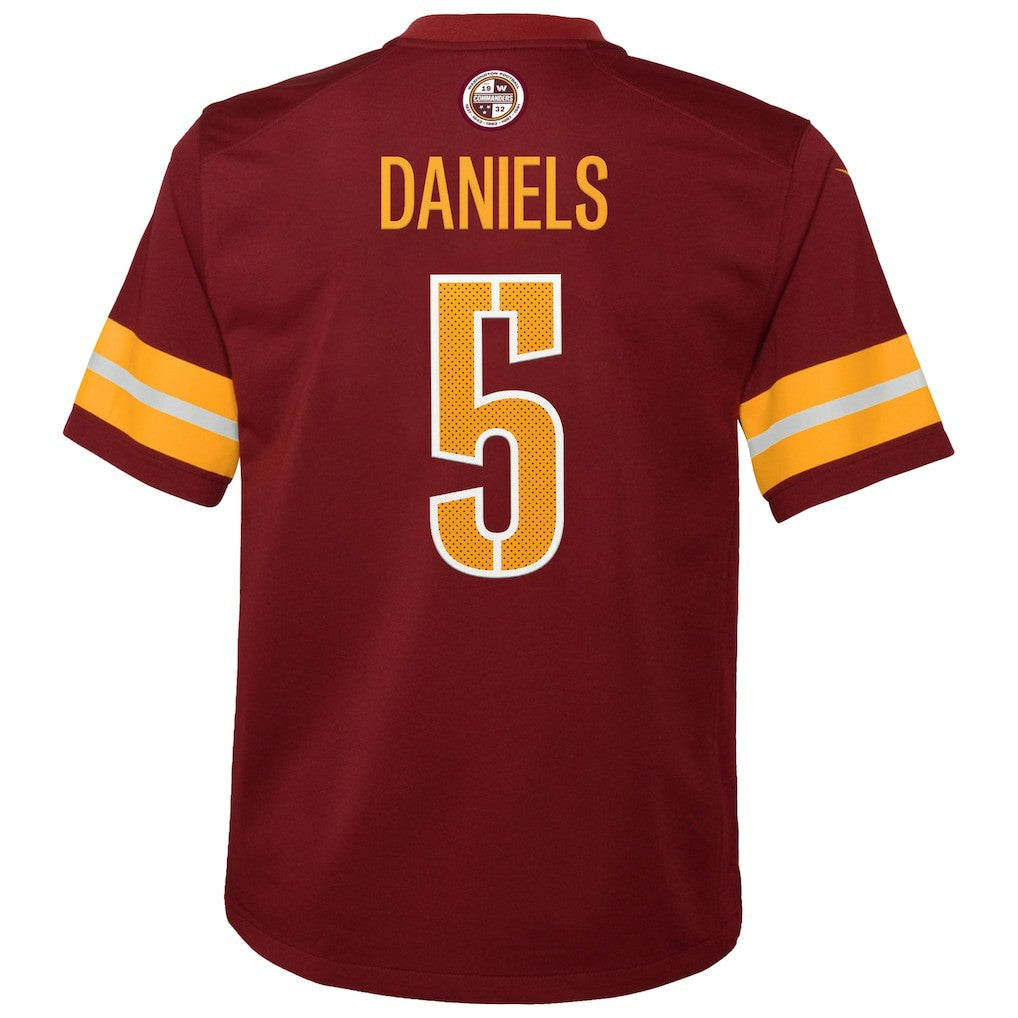 Jayden Daniels Washington Commanders Youth Game Jersey - Burgundy on sale