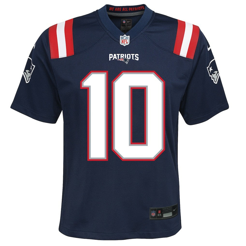 Drake Maye New England Patriots Youth Game Jersey - Navy for sale
