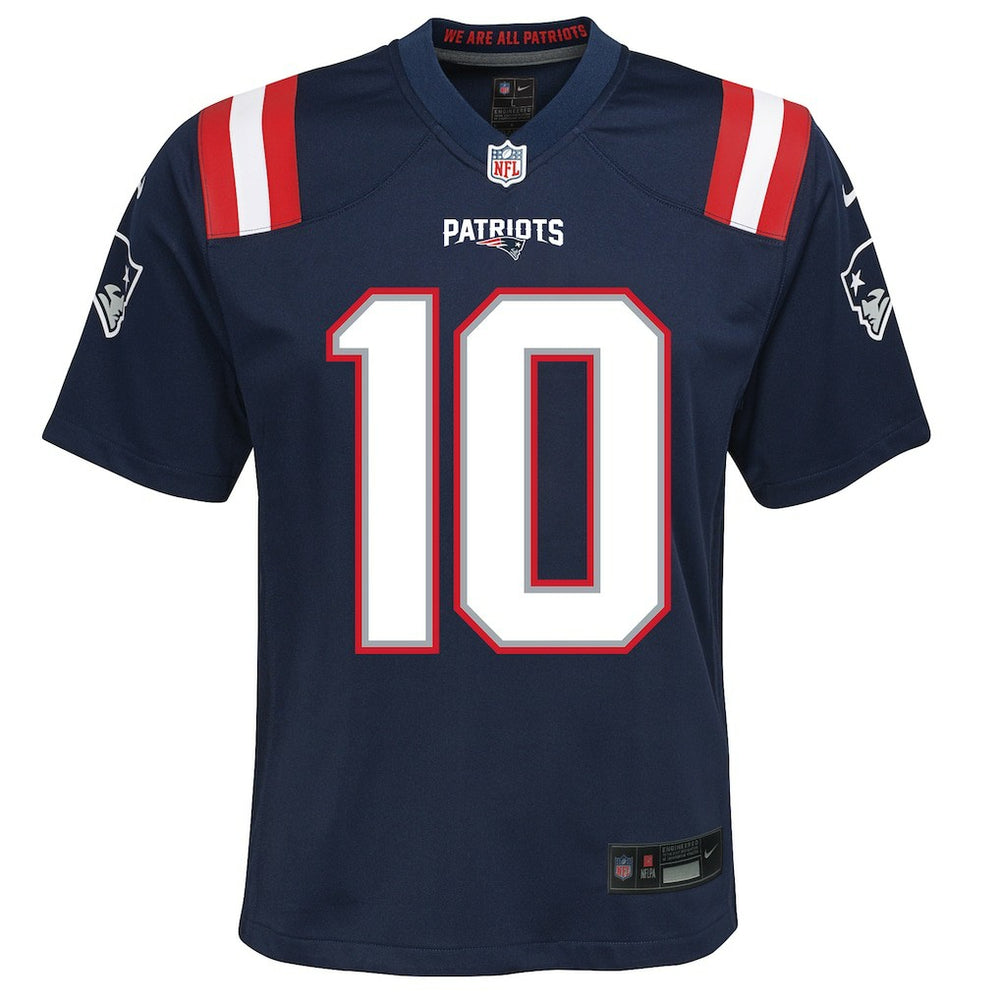 Drake Maye New England Patriots Youth Game Jersey - Navy for sale