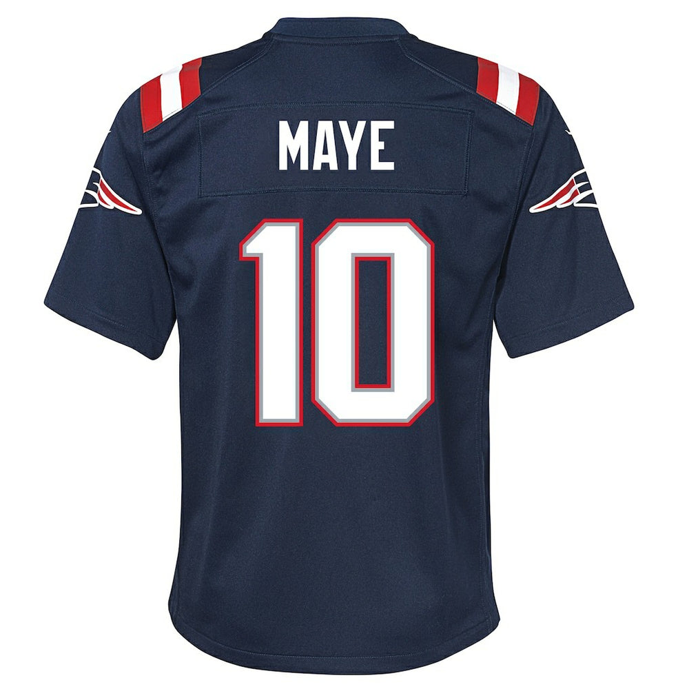 Drake Maye New England Patriots Youth Game Jersey - Navy for sale