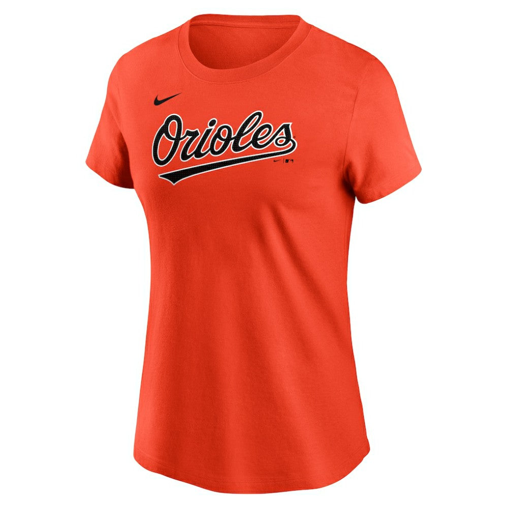 Jackson Holliday Baltimore Orioles Women's Cooperstown Collection Fuse Name & Number T-Shirt Orange