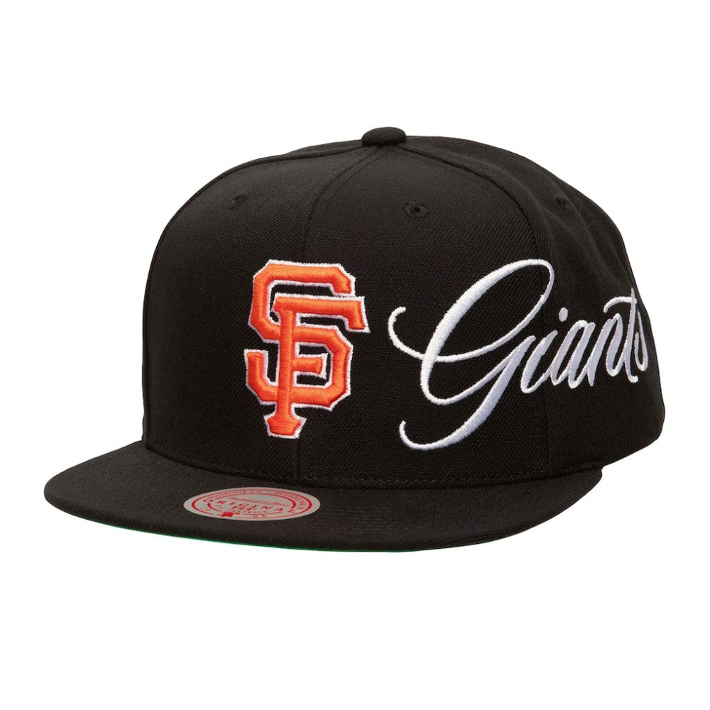 San Francisco Giants Just Don x MLB Lux Script Snapback Hat Black