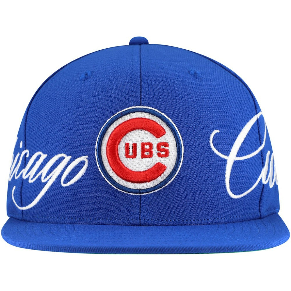 Chicago Cubs Just Don x MLB Lux Script Snapback Hat Royal