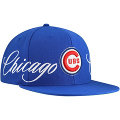 Chicago Cubs Just Don x MLB Lux Script Snapback Hat Royal