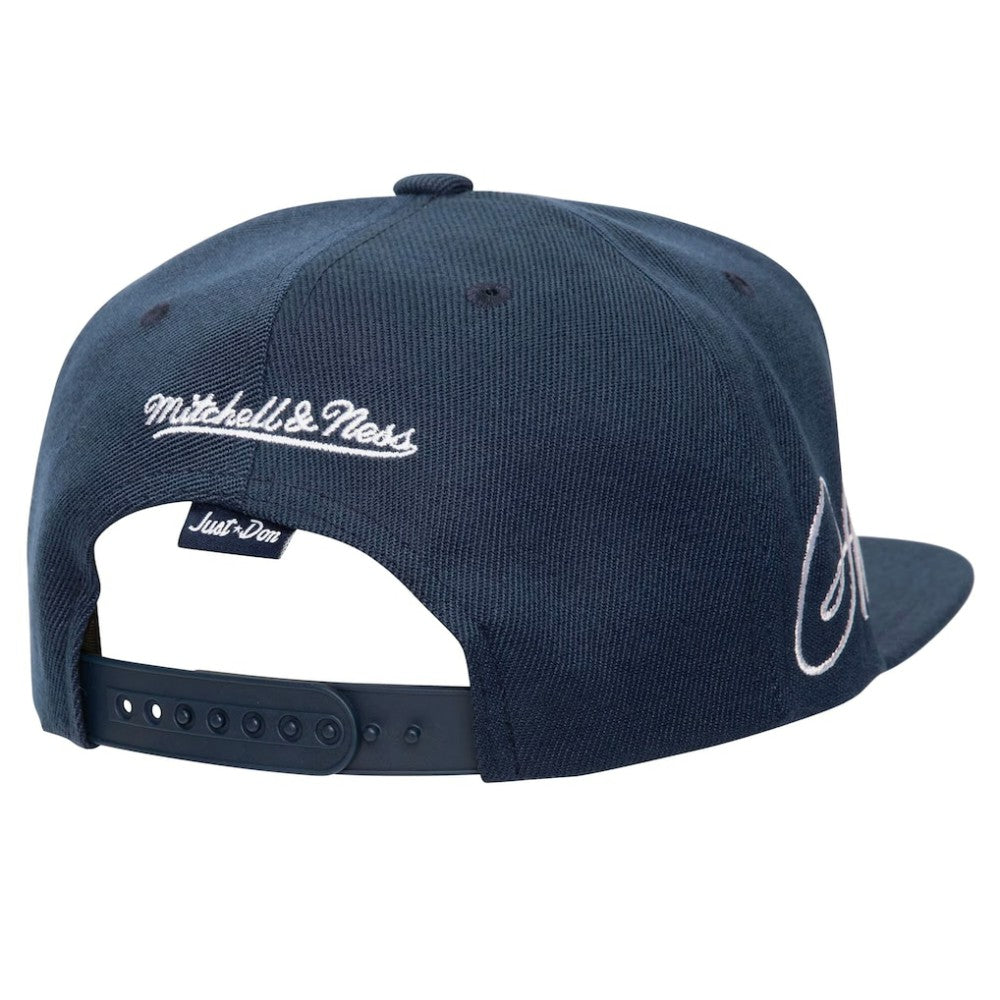 Atlanta Braves Just Don x MLB Lux Script Snapback Hat Navy