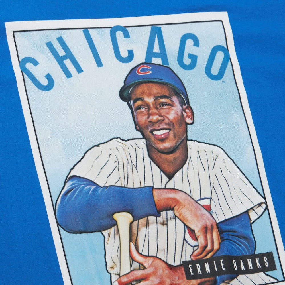 Ernie Banks Chicago Cubs Cooperstown Collection Collectors Connection T-Shirt Royal