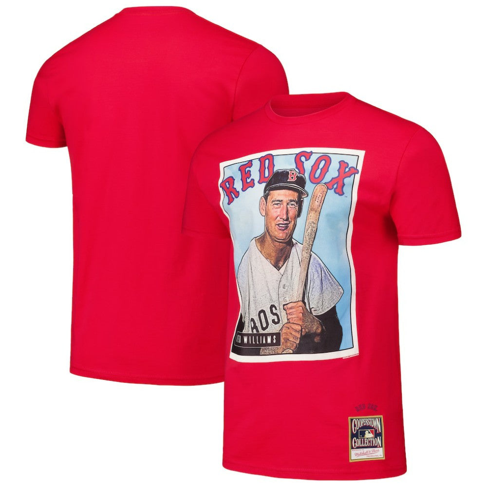 Ted Williams Boston Red Sox Cooperstown Collection Collectors Connection T-Shirt Red