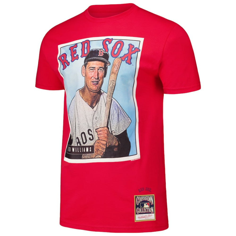 Ted Williams Boston Red Sox Cooperstown Collection Collectors Connection T-Shirt Red