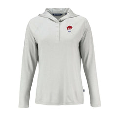 Buffalo Bills Cutter & Buck Women's Historic Coastline Epic Comfort Eco Recycled Raglan Pullover Hoodie - Gray outlet