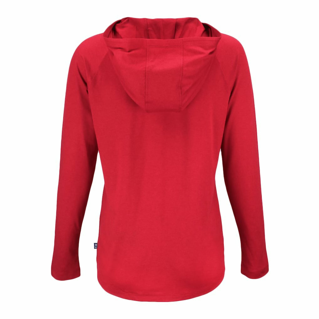 Arizona Cardinals Cutter & Buck Women's Coastline Epic Comfort Eco Recycled Raglan Pullover Hoodie - Red for sale