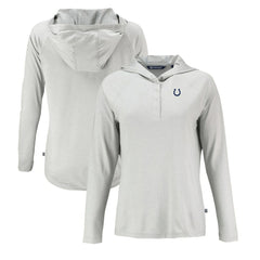 Indianapolis Colts Cutter & Buck Women's Coastline Epic Comfort Eco Recycled Raglan Pullover Hoodie - Gray on sale