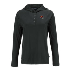 Washington Commanders Cutter & Buck Women's Coastline Epic Comfort Eco Recycled Raglan Pullover Hoodie - Black on sale