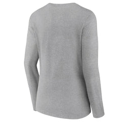 Cleveland Browns Women's Primary Logo Long Sleeve V-Neck T-Shirt - Gray for sale