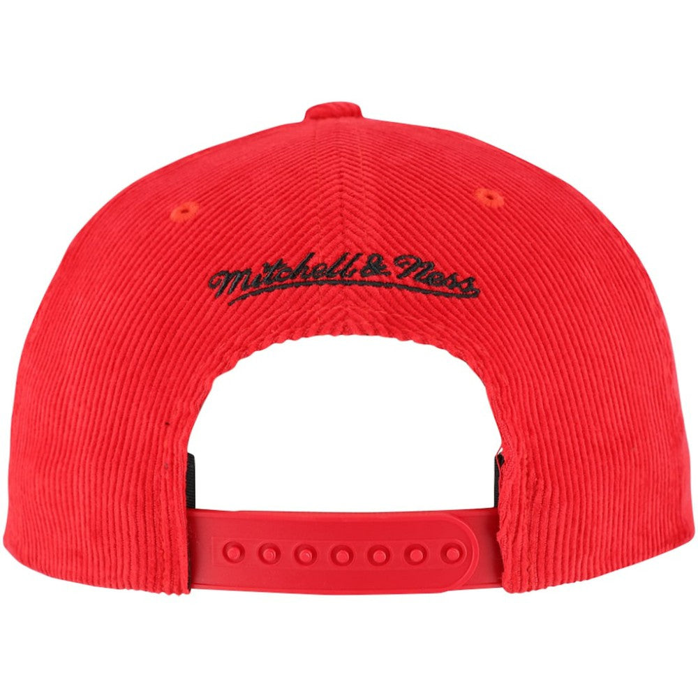 Chicago Cubs Male Adult Corduroy Snapback Hat Red