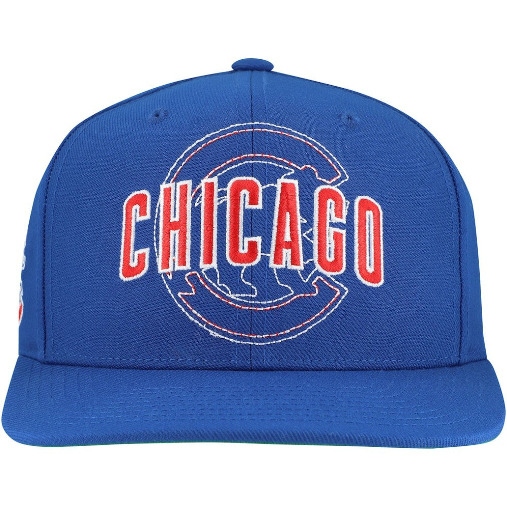 Chicago Cubs Double Up Snapback Hat Royal