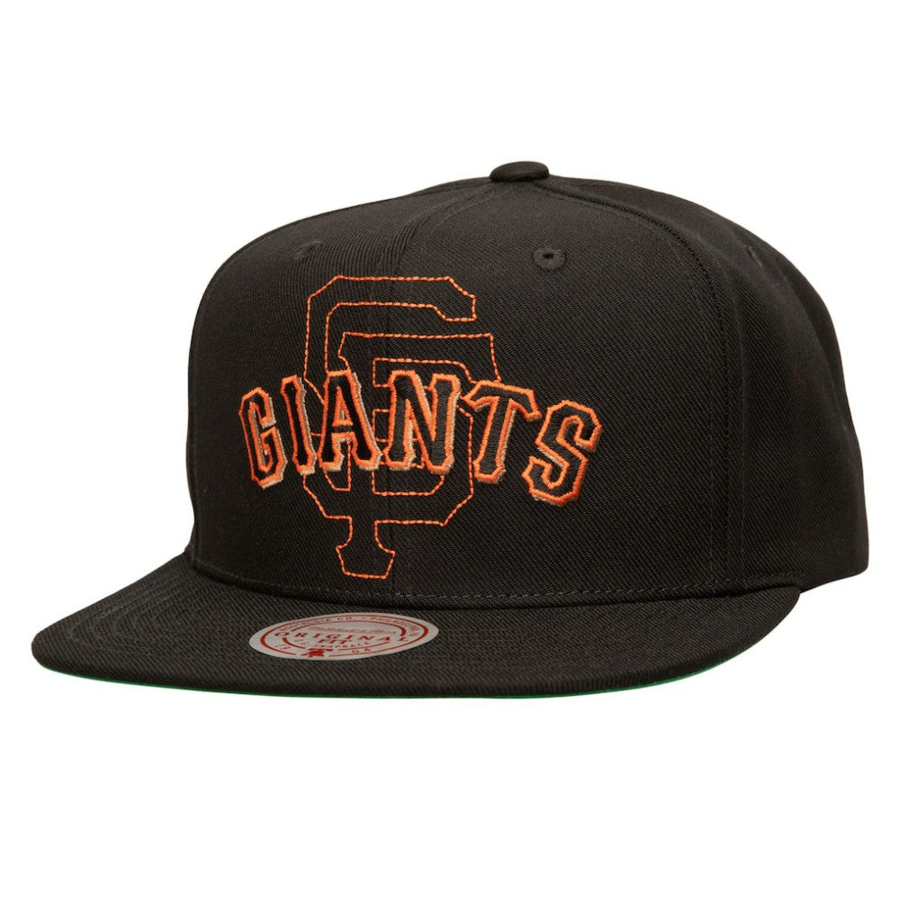 San Francisco Giants Double Up Snapback Hat Black