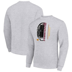 Washington Commanders Starter Half Helmet Team Graphic Tri-Blend Fleece Pullover Sweatshirt - Heather Gray for sale