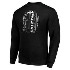 Atlanta Falcons Starter Half Helmet Team Graphic Tri-Blend Fleece Pullover Sweatshirt - Black online