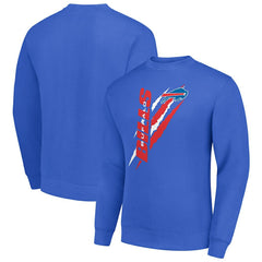 Buffalo Bills Starter Color Scratch Team Graphic Fleece Pullover Sweatshirt - Royal outlet