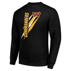 Washington Commanders Starter Color Scratch Team Graphic Fleece Pullover Sweatshirt - Black discount