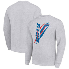Buffalo Bills Starter Color Scratch Team Graphic Fleece Pullover Sweatshirt - Heather Gray online