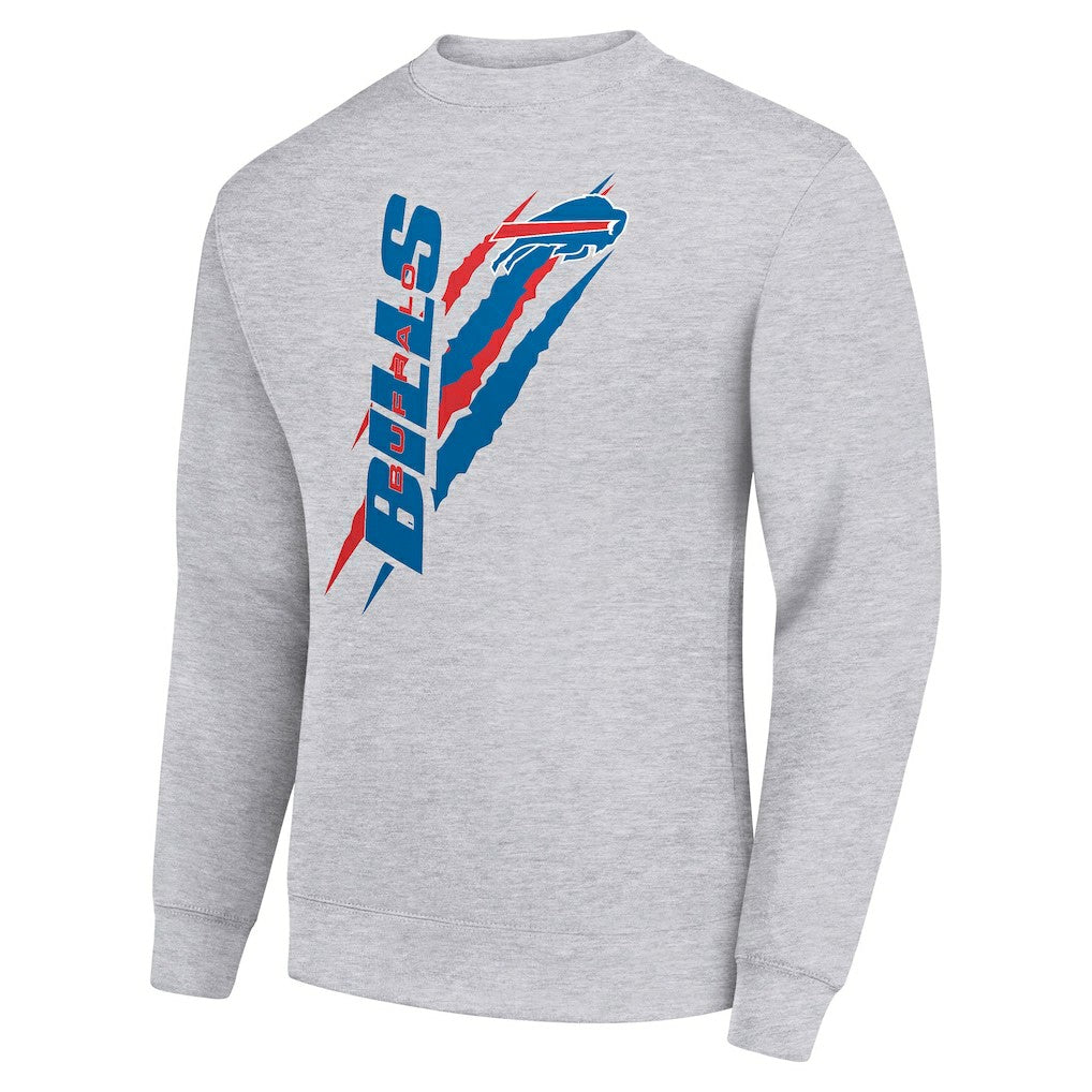 Buffalo Bills Starter Color Scratch Team Graphic Fleece Pullover Sweatshirt - Heather Gray online