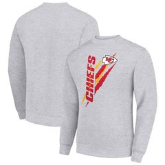 Kansas City Chiefs Starter Color Scratch Team Graphic Fleece Pullover Sweatshirt - Heather Gray online