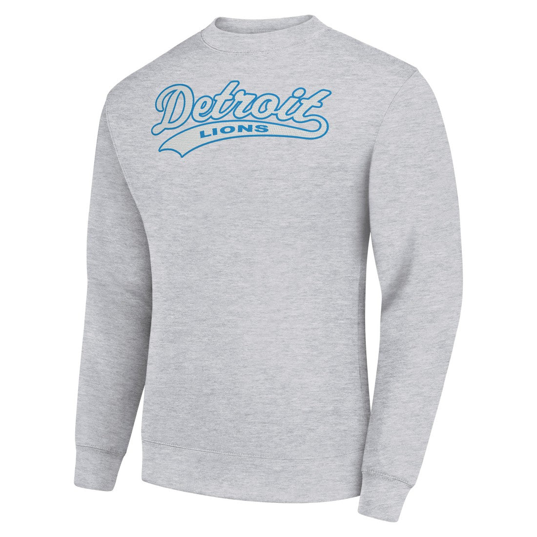 Detroit Lions Starter Tailsweep Team Graphic Tri-Blend Fleece Pullover Sweatshirt - Heather Gray outlet