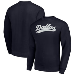 Dallas Cowboys Starter Tailsweep Team Graphic Tri-Blend Fleece Pullover Sweatshirt - Navy sale
