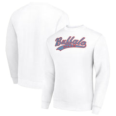 Buffalo Bills Starter Tailsweep Team Graphic Tri-Blend Fleece Pullover Sweatshirt - White online